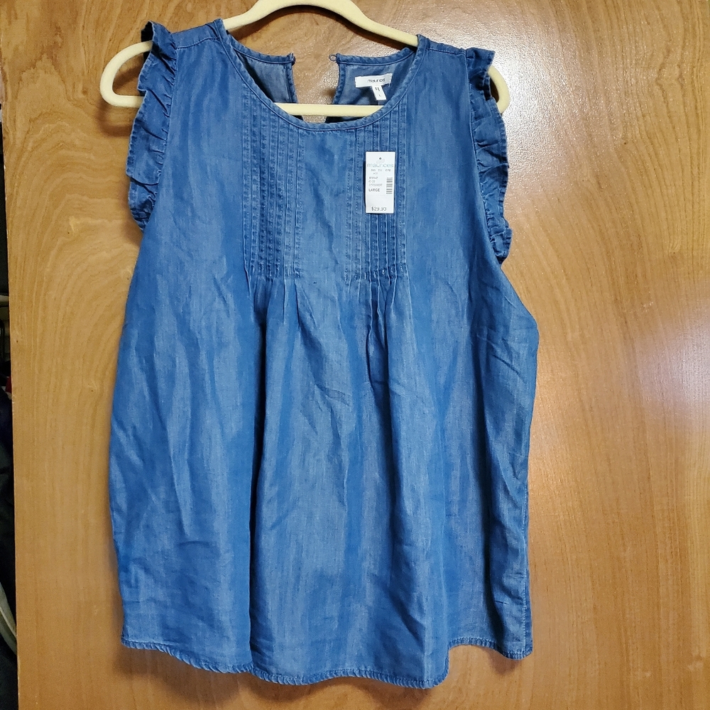 Maurices Cap Ruffle Sleeve Top